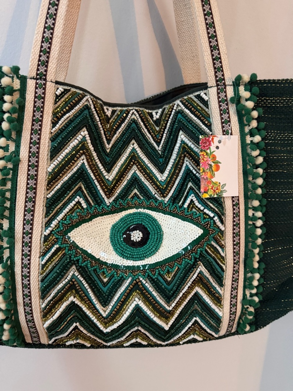 America & Beyond Evil Eye Tote - Picture 4 of 8